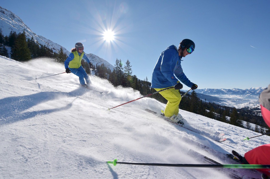 Skifahren am Oberjoch